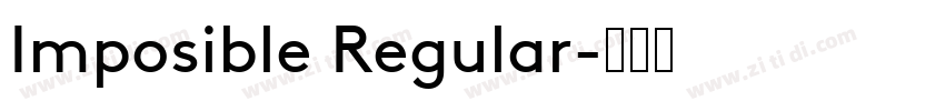 Imposible Regular字体转换